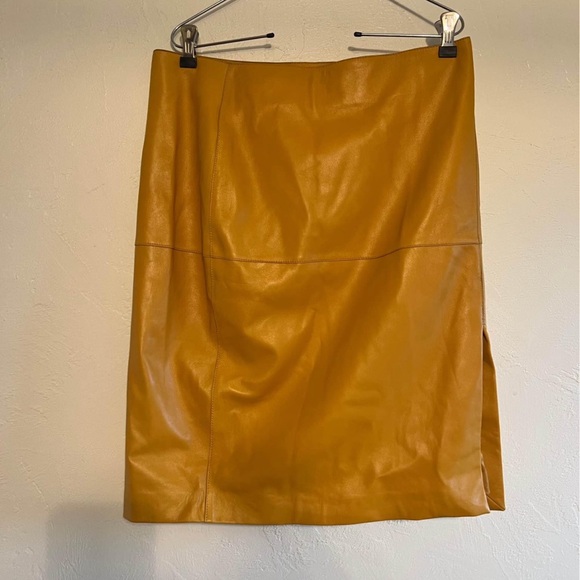 NWT Massimo Dutti Real Leather Skirt - Picture 1 of 3